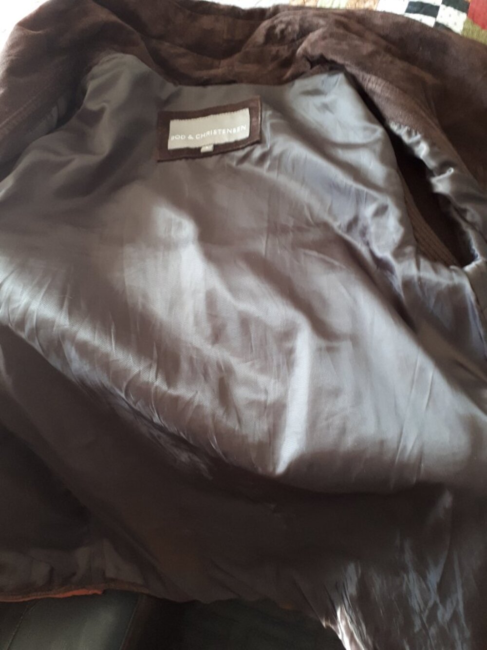 Bod & Christensen open front leather jacket L - Picture 7 of 7